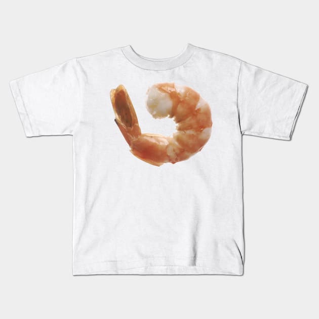 Cooked Shrimp Kids T-Shirt by Bravuramedia